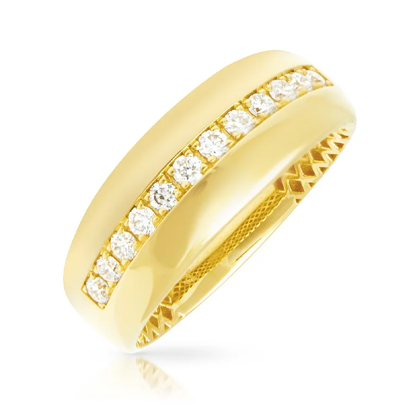 14KT Yellow Gold Diamond Madison Ring