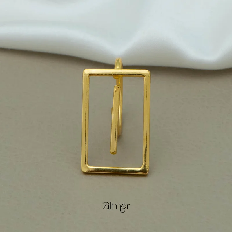 AS101054 - Gold Geometric Ring