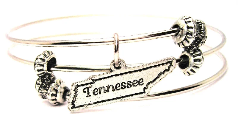 Tennessee Triple Style Expandable Bangle Bracelet