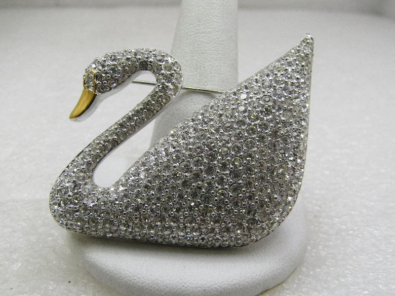 Vintage Swarovski Crystal Brooch Brooch, 1990's, 2.5"