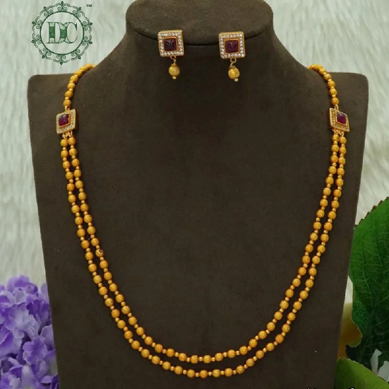 Diksha Collection Matte Finish Long Necklace Set