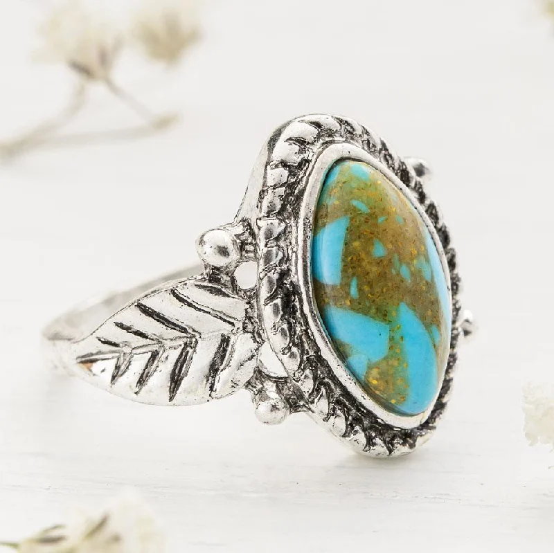 Turquoise Flora Ring