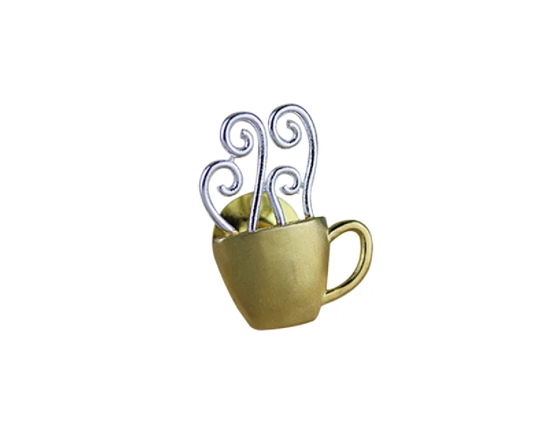 Morning Coffee Cup Brooch