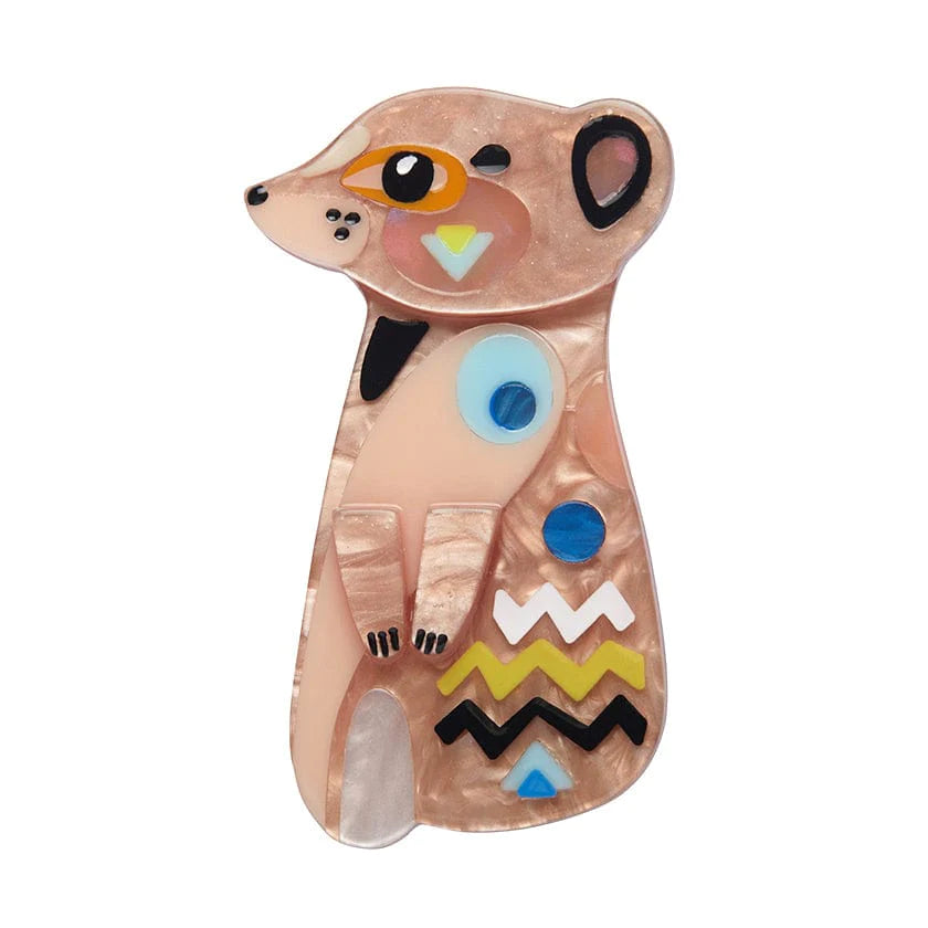 Erstwilder - The Masterful Meerkat Brooch - Pete Cromer Wildlife (2022)