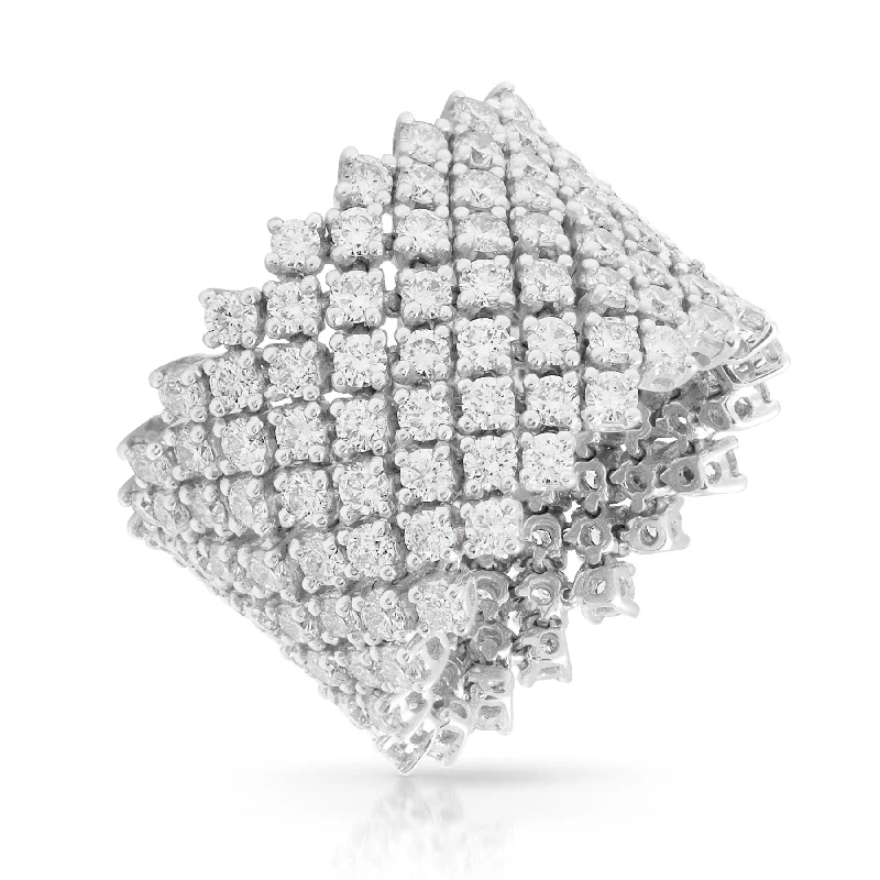 14KT White Gold Diamond Elizabella Ring