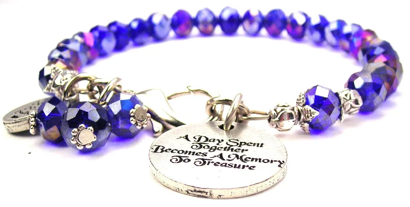 A Day Spent Together Becomes A Memory To Treasure Splash Of Color Crystal Bracelet