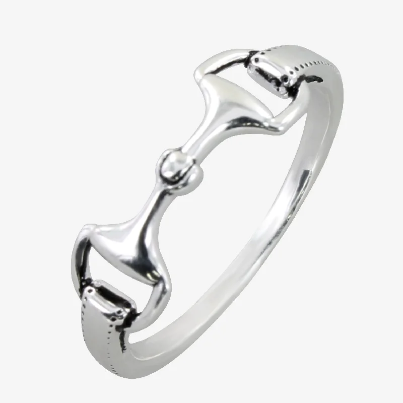 Snaffle Ring with Stitch Detail