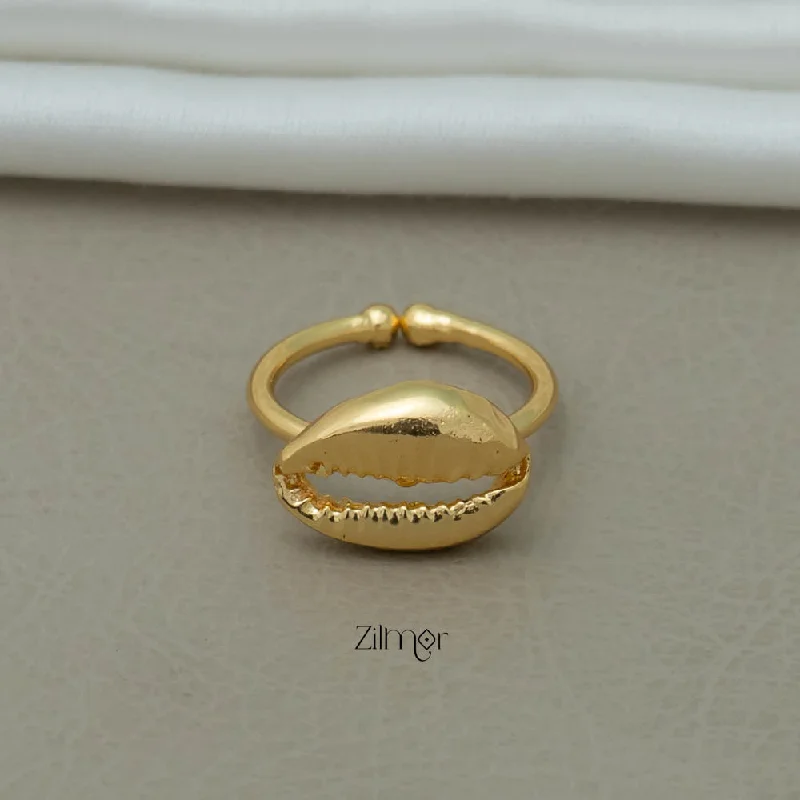 AS101275 - Gold Plated Shell Ring