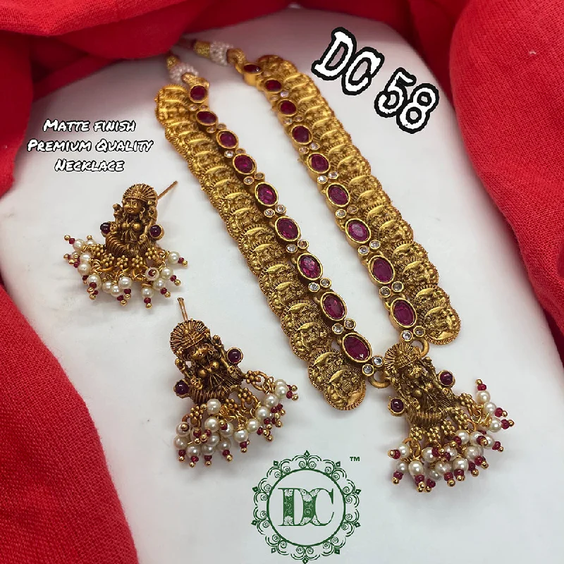 Diksha Collection Gold Plated Necklace Set