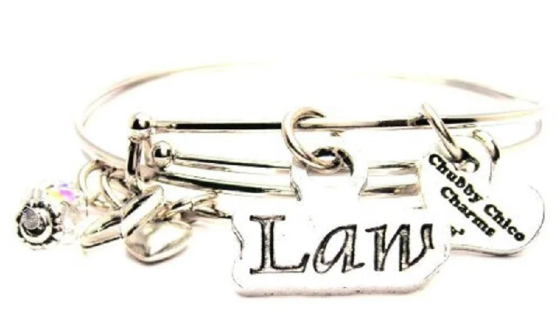 Law Expandable Bangle Bracelet Set