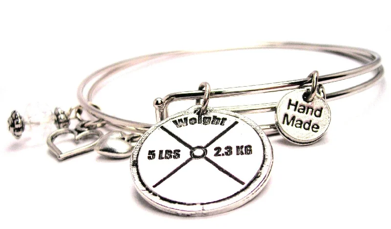 5 Lb Weight Expandable Bangle Bracelet Set