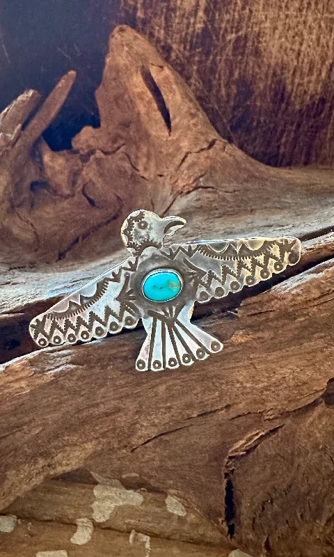 FREE BIRD Medium Thunderbird Vintage 30s Brooch