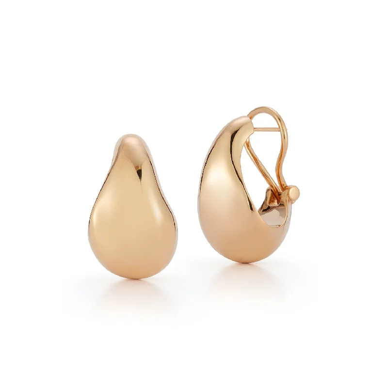 JULIAN 18K GOLD WIDE WAVE HOOP EARRINGS