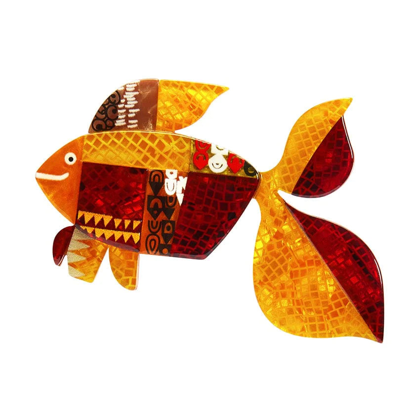 Erstwilder - A Goldfish Named Silence Brooch - Clare Youngs (2024)