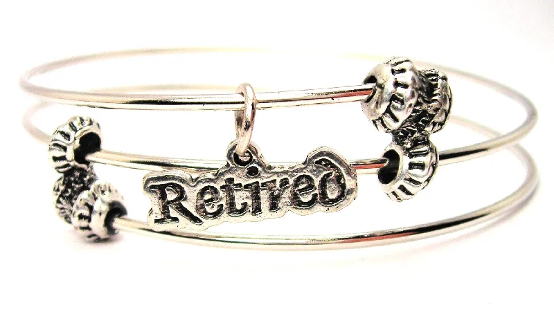 Retired Triple Style Expandable Bangle Bracelet