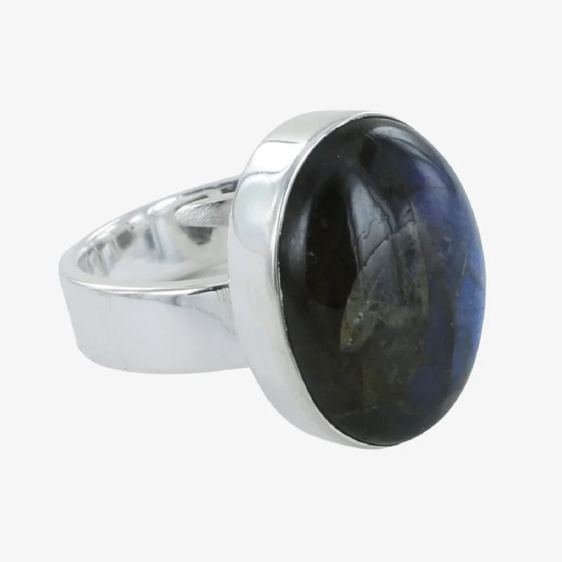 Exclusive Labradorite Cocktail Rings