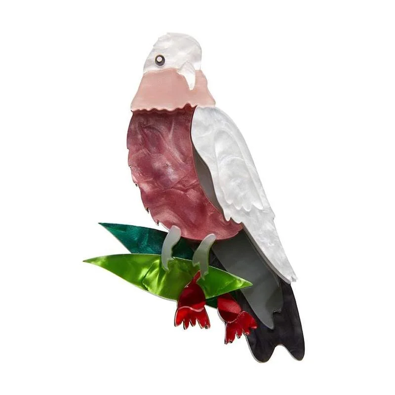 Erstwilder - No Christmas Fool Galah Brooch - An Australian Christmas (2021)