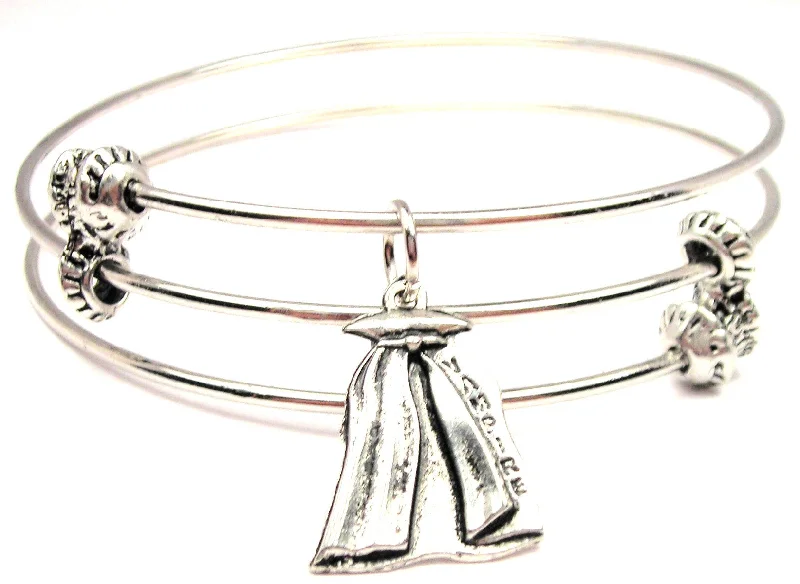 Vampire Cape Triple Style Expandable Bangle Bracelet