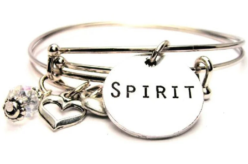 Spirit Circle Expandable Bangle Bracelet Set