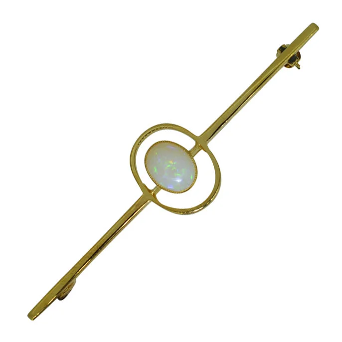 Opal Bar Brooch