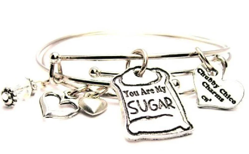 You Are My Sugar Expandable Bangle Bracelet Set